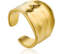 -Damenring Crush Wide Adjustable Ring 925er Silber Gold 32014159 Ringe