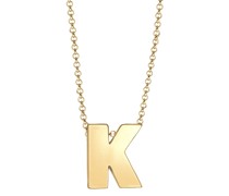 Halskette Buchstabe K Initialen Trend Minimal 925 Silber Ketten