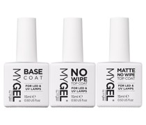 - Matte No Wipe Top Coat und Base Trio Sets 45 ml Matter