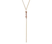 Y-Collier für, 925 Sterling Silber, (synth.) Zirkonia
