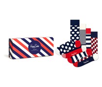 Socken '4-Pack Classic Navy Socks Gift Set' Geschenksets Weiss
