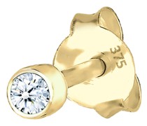Ohrringe Single Stecker Diamant (0.03ct) Basic 375 Gelbgold