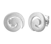 Ohrringe Spirale Swirl Basic Ohrstecker 925 Sterling Silber