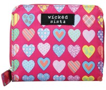 WS Hearts Pink Small Wallet Portemonnaies