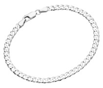 Armband Panzerkette diamantiert, massiv, Silber 925 Armbänder & Armreife