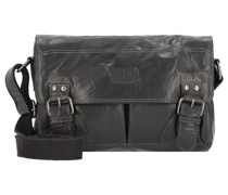 Queen's Sensation Umhängetasche Leder 28 cm Umhängetaschen Schwarz