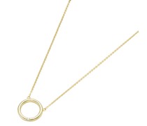 Collier kleiner Ring, mit Brillant, Gold 585 Ketten