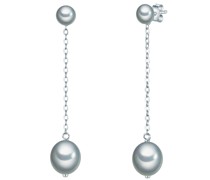 Perlen-Ohrstecker Sterling Silber Süßwasser-Zuchtperle in Ohrringe