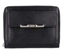 Helena Geldbörse Leder 12 cm Portemonnaies Schwarz