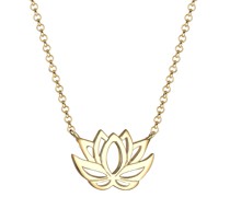 Halskette Ornament Lotusblume Talisman 925 Sterling Silber Ketten