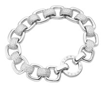Armband in Ketten-Optik mit Zirkonia Steinen, Silber 925 Armbänder & Armreife Weiss