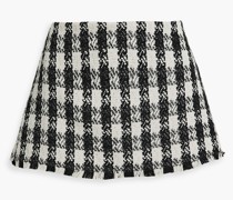 Alice OliviaKarierte Shorts aus Tweed inRock-Optik