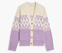 Fair Isle Cardigan aus einer Wollmischung S