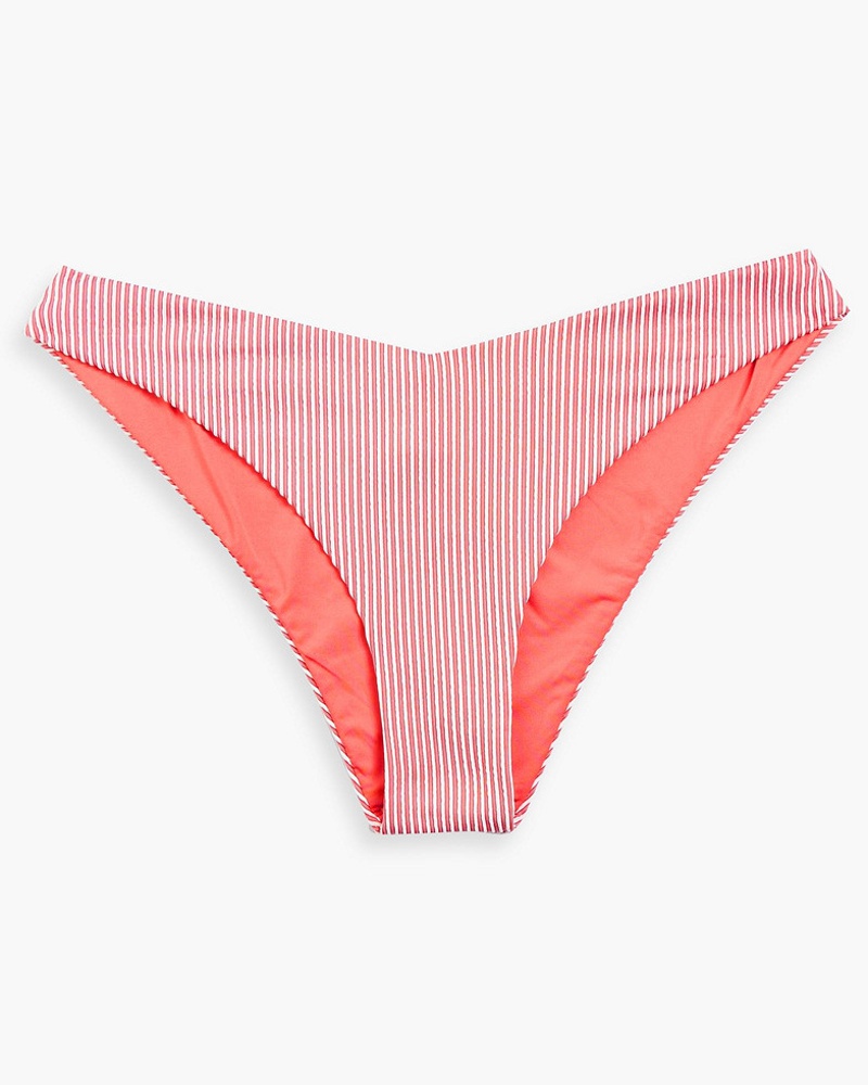 Onia Damen Chiara geripptes tief sitzendes Bikini-Höschen mit Streifen
