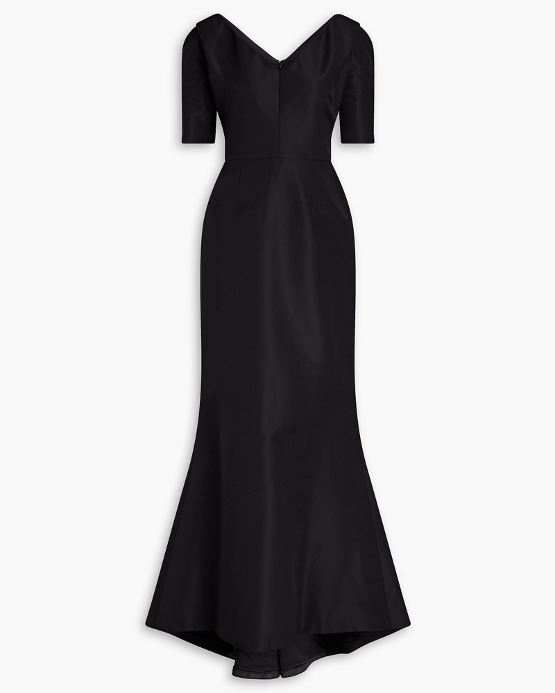 Carolina Herrera New York Damen Robe aus Seiden-Faille mit Falten
