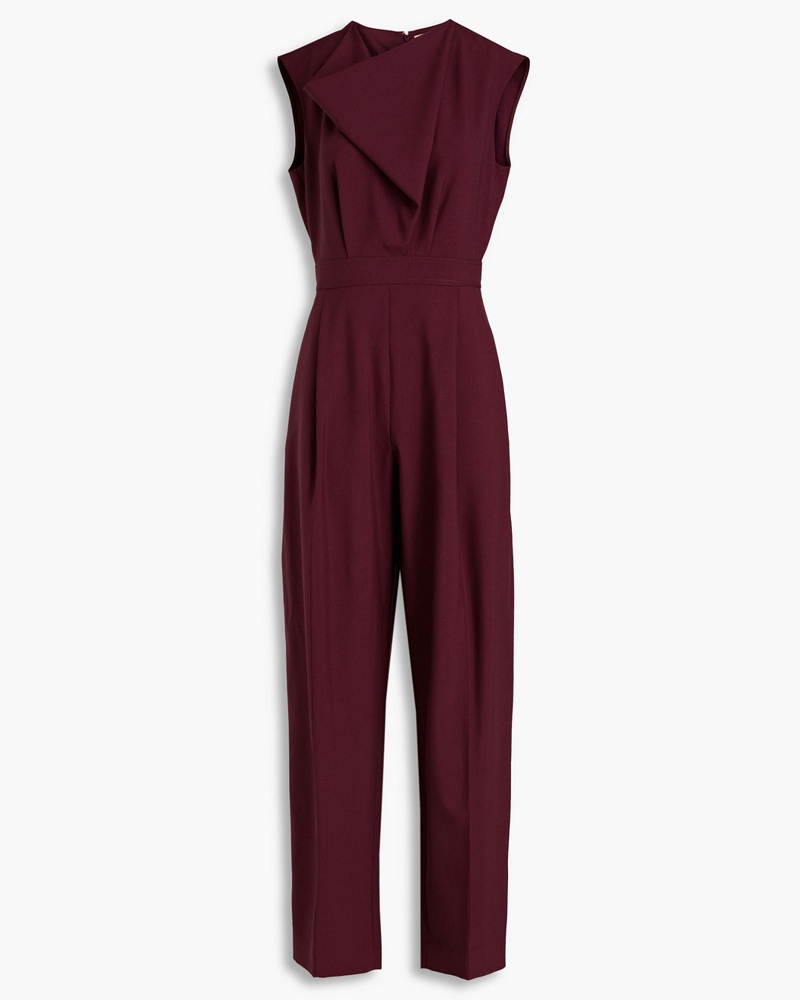 Roksanda Ilincic Damen Drapierter Jumpsuit aus Grain de Poudre aus Wolle Roksanda Ilincic Damen Drapierter Jumpsuit aus Grain de Poudre aus Wolle