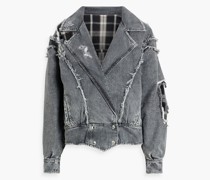 Ellie wendbare Jeansjacke inDistressed-Optik