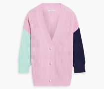 Cecily Cardigan aus Rippstrick inColour-Block-Optik S