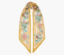 Schal aus einer Baumwoll-Seidenmischung mit floralem Print