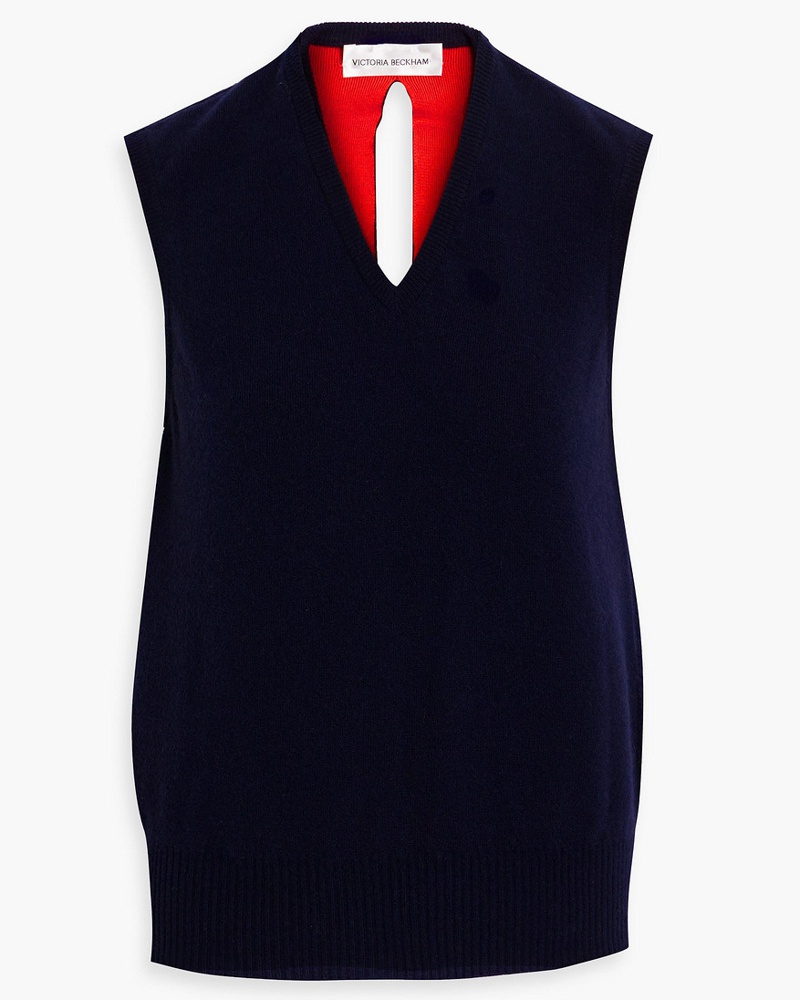 Victoria Beckham Damen Weste aus einer Womischung mit Cut-outs