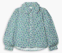 Hemmingway Bluse aus Baumwollcord mit floralem Print und Biesen