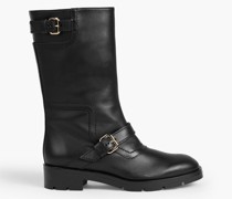 Stiefel aus Leder mit Schnalle