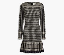 Celine Minikleid aus Baumwoll-Jacquard mit Raffung