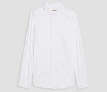 Cotton-blend poplin shirt S