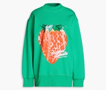 Sweatshirt aus Baumwollfleece mit Print/S