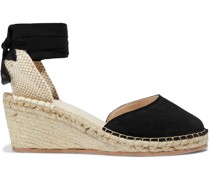 Adeline Espadrille-Wedges aus Veloursleder
