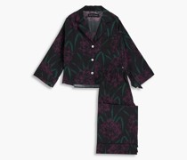 Pyjama aus Baumwolle mit Blumenprint