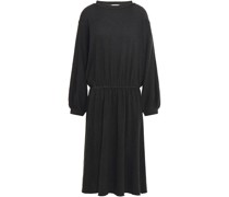 Kleid aus einer Baumwollmischung mit Raffung