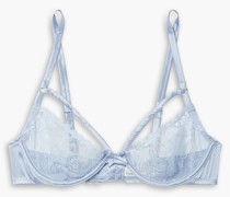 Gardenia Bügel-BH aus Satin aus Stretch-Seide mit Spitzeneinsätzen und Cut-outs