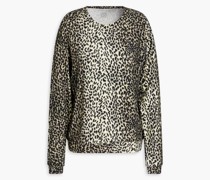 Sweatshirt aus French Terry mit Leopardenprint 1