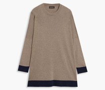 Melierter Pullover aus Seide