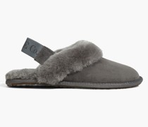 Slingback-Slippers aus Shearling