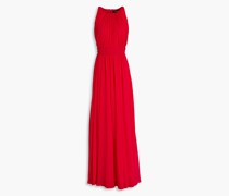 Geraffte Robe aus Georgette