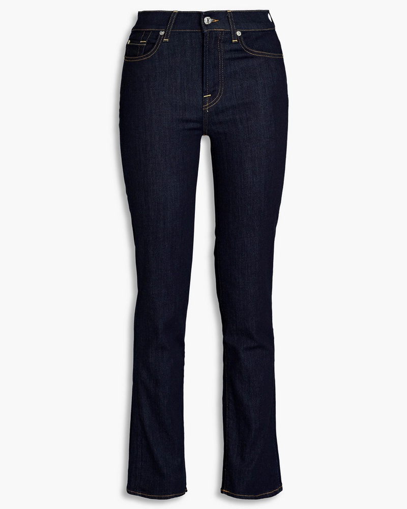 7 for all mankind Damen Tief sitzende Jeans mit geradem Bein 23