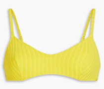 Geripptes Triangel-Bikini-Oberteil