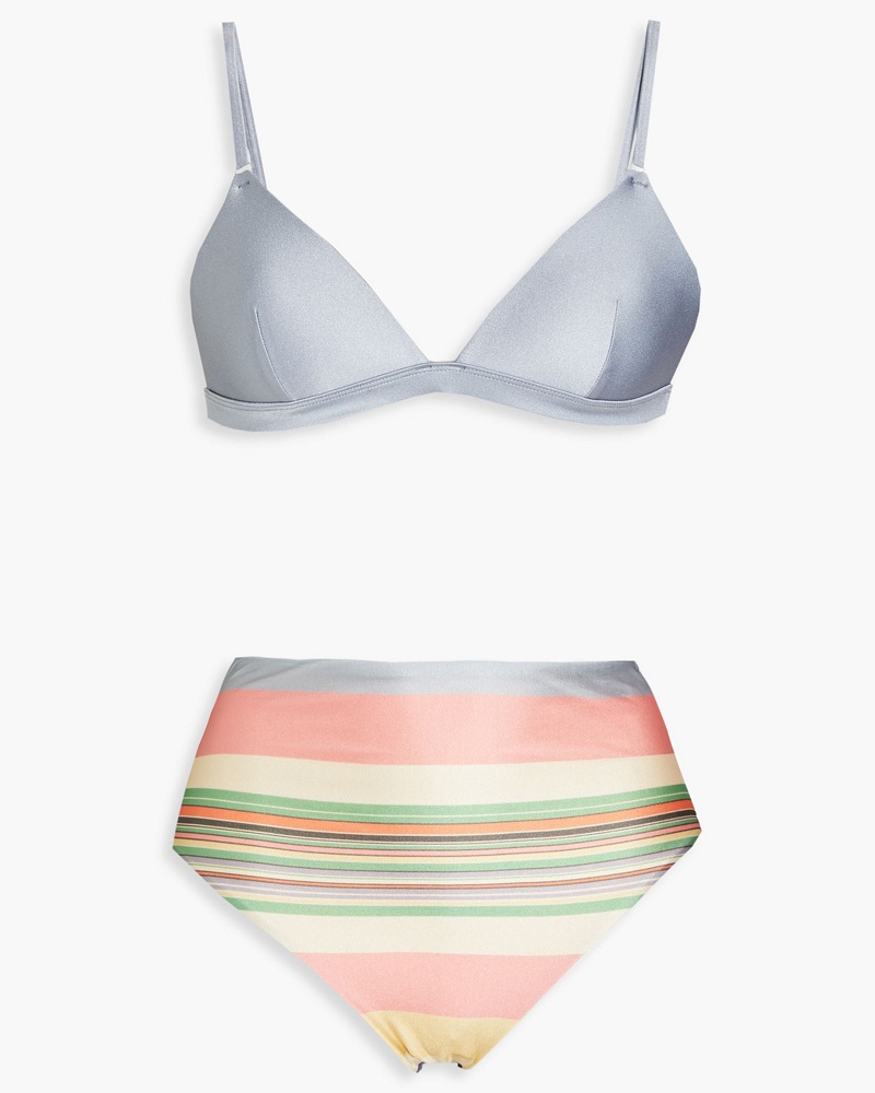 Zimmermann Damen Mae Triangel-Bikini mit Streifen 0 C