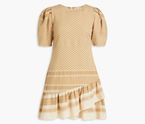 Olivia mehrlagige Minikleid au Baumwoll-Jacquard