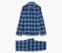Kelburn karierter Pyjama aus Baumwollflanell M