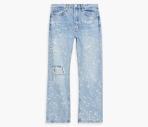Boxy Jeans aus gebleichtem Denim inDistressed-Optik 31