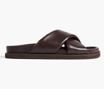 Gigi Sandalen aus wattiertem Leder