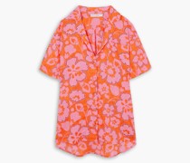 Charlita Hemd aus Leinen mit floralem Print