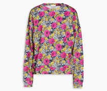 Thera floral-print cotton-fleece sweatshirt