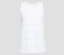 Tanktop aus Leinen-Jersey mit Flammgarneffekt