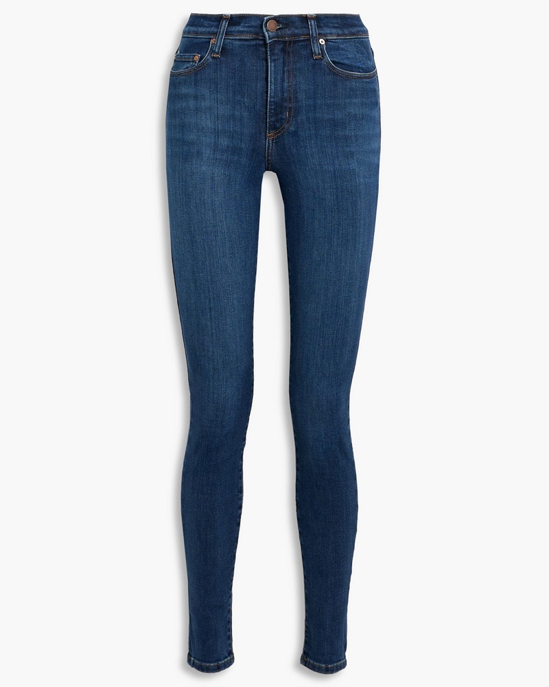 Nobody Denim Damen Siren hoch sitzende Cropped Skinny Jeans 24