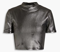 Stella Cropped Oberteil aus Stretch-Material mit -Effekt S
