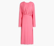 Azolla plissiertes Midikleid aus Crêpe